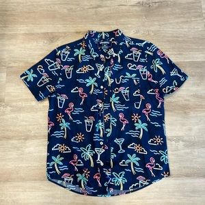 Chubbies “One man wolf pack” button up shirt